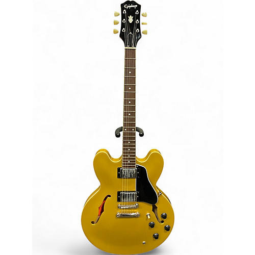 Used Epiphone ES355 Metallic Gold Hollow Body Electric Guitar Metallic Gold