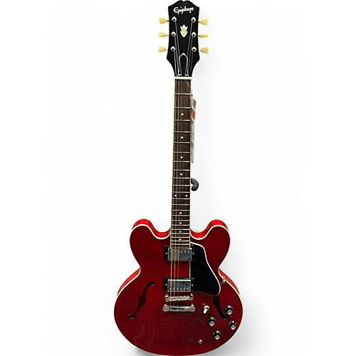Used Epiphone ES355 Red Hollow Body Electric Guitar Red