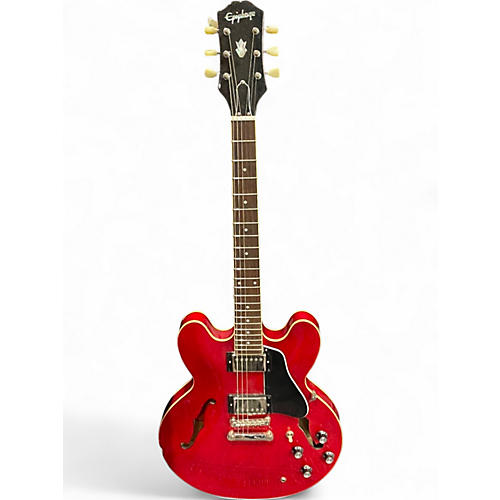 Used Epiphone ES355 Red Hollow Body Electric Guitar Red