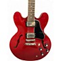 Used Epiphone ES355 Red Hollow Body Electric Guitar Red