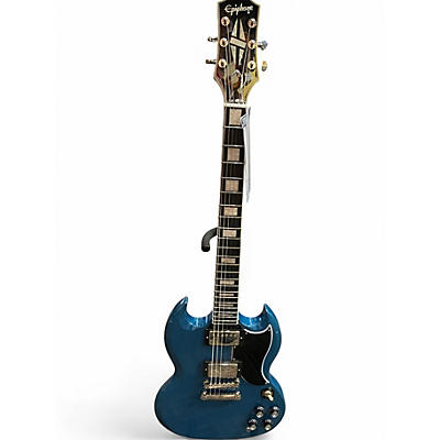 Used Epiphone EXCLUSIVE SG CUSTOM BLUE SPARKLE Solid Body Electric Guitar