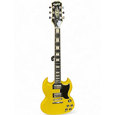 Used Epiphone EXCLUSIVE SG CUSTOM GOLD GLITTER Solid Body Electric Guitar