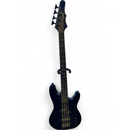 Used Epiphone Ebony PJ Bass Black Electric Bass Guitar Black