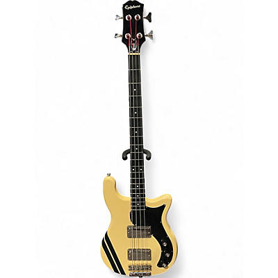 Used Epiphone Embassy Bass Antique Ivory Electric Bass Guitar
