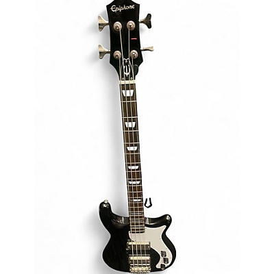 Used Epiphone Embassy Black Electric Bass Guitar