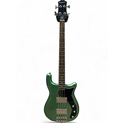 Used Epiphone Embassy Metallic Green Electric Bass Guitar
