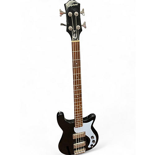 Used Epiphone Embassy Pro Black Electric Bass Guitar Black