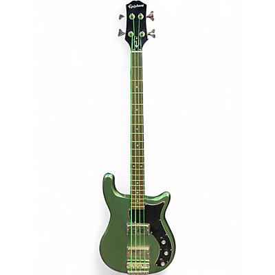 Used Epiphone Embassy Pro Green Electric Bass Guitar