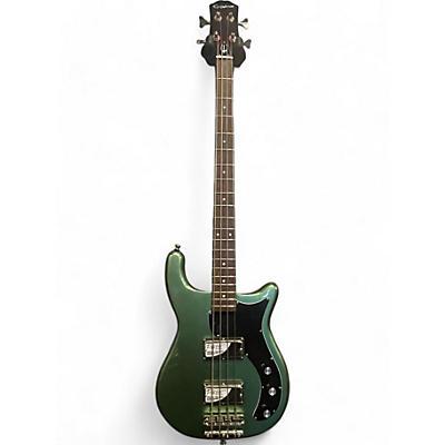 Epiphone Used Epiphone Embassy Pro Green Sparkle Electric Bass Guitar