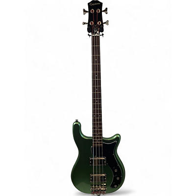 Epiphone Used Epiphone Embassy Pro Metallic Green Electric Bass Guitar