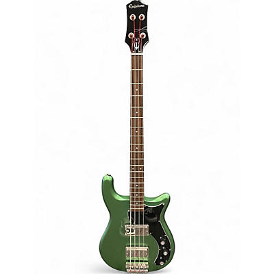 Used Epiphone Embassy Pro Wanderlust Green Metallic Electric Bass Guitar