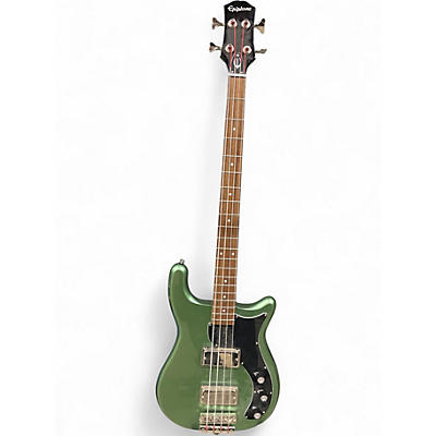 Used Epiphone Embassy Pro Wanderlust Metallic Green Electric Bass Guitar