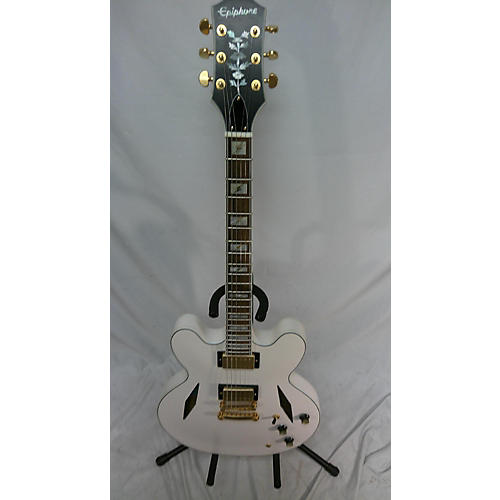 Epiphone Used Epiphone Emily Wolf Sheridan White Hollow Body Electric Guitar White