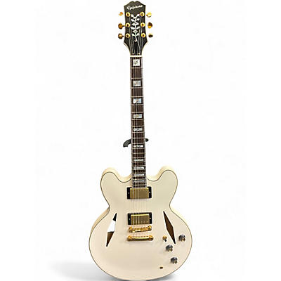 Used Epiphone Emily Wolfe Sheraton Alpine White Hollow Body Electric Guitar