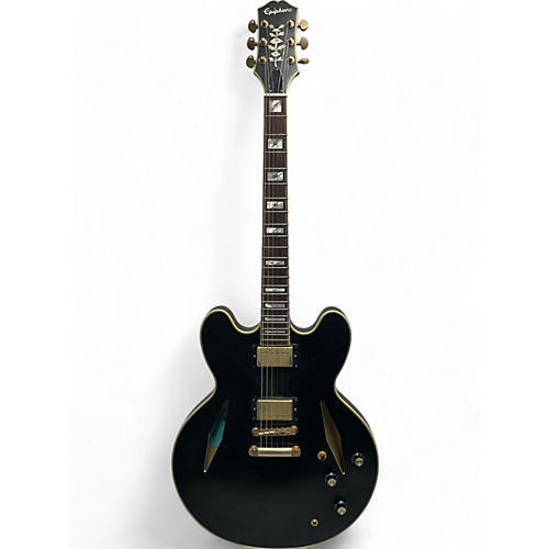 Epiphone Used Epiphone Emily Wolfe Sheraton Black Hollow Body Electric Guitar Black