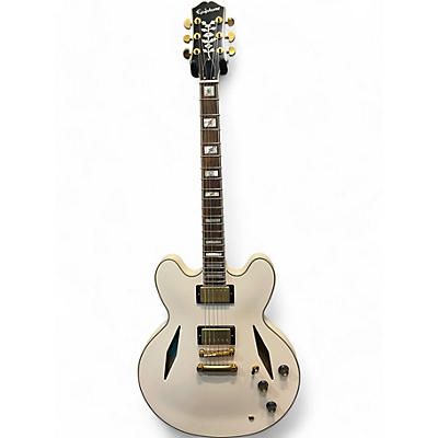 Epiphone Used Epiphone Emily Wolfe Sheraton White Hollow Body Electric Guitar