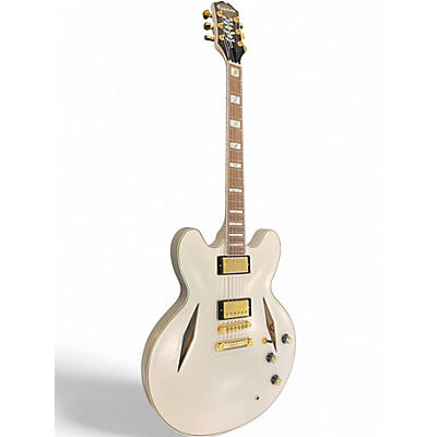 Used Epiphone Emily Wolfe Sheraton White Wolfe White Hollow Body Electric Guitar