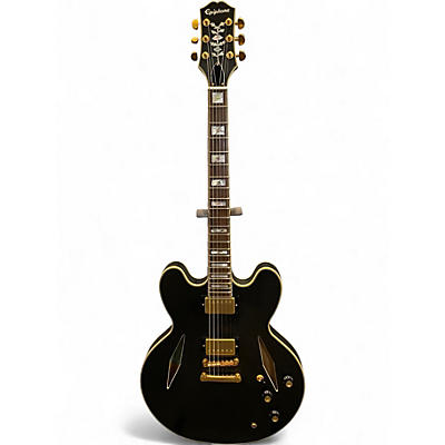 Used Epiphone Emily Wolfe Sheriton Satin Black Hollow Body Electric Guitar