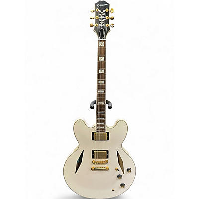 Used Epiphone Emily Wolfe Signature Sheraton Aged Bone White Hollow Body Electric Guitar