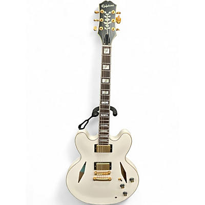 Used Epiphone Emily Wolfe "White Wolfe" Sheraton Bone White Hollow Body Electric Guitar