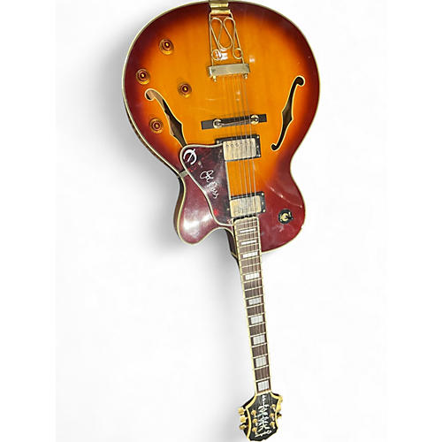 Used Epiphone Emperor II Joe Pass Signature 2 Color Sunburst Hollow Body Electric Guitar 2 Color Sunburst