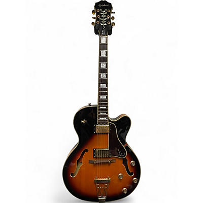 Used Epiphone Emperor II Joe Pass Signature 2 Tone Sunburst Hollow Body Electric Guitar
