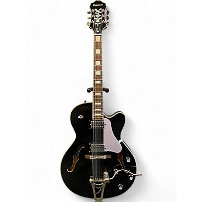 Used Epiphone Emperor Swingster Black Aged Gloss Hollow Body Electric Guitar