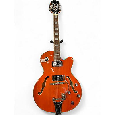 Used Epiphone Emperor Swingster Orange Hollow Body Electric Guitar
