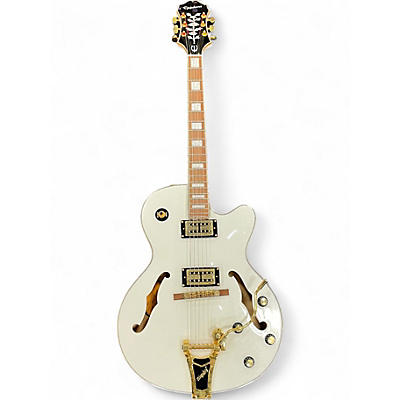 Used Epiphone Emperor Swingster Royale Pearl White Hollow Body Electric Guitar