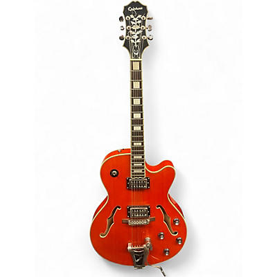 Used Epiphone Emperor Swingster Sunrise Orange Hollow Body Electric Guitar
