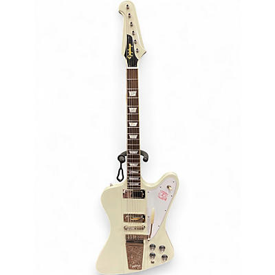 Used Epiphone Epiphone 1963 Firebird V Maestro Vibrola Polar White Solid Body Electric Guitar