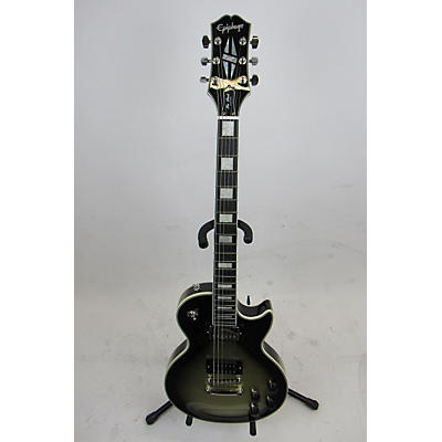 Epiphone Used Epiphone Epiphone Adam Jones Les Paul Custom Art Collection: Korin Faught's "Sensation" Silverburst Solid Body Electric Guitar