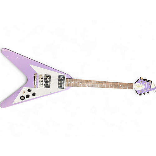 Epiphone Used Epiphone Epiphone Kirk Hammett 1979 Flying V PURPLE METALLIC Solid Body Electric Guitar PURPLE METALLIC