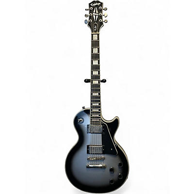 Used Epiphone Epiphone Les Paul Custom Limited-Edition Electric Guitar Sil Black Solid Body Electric Guitar