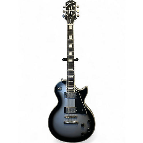 Used Epiphone Epiphone Les Paul Custom Limited-Edition Electric Guitar Sil Black Solid Body Electric Guitar Black