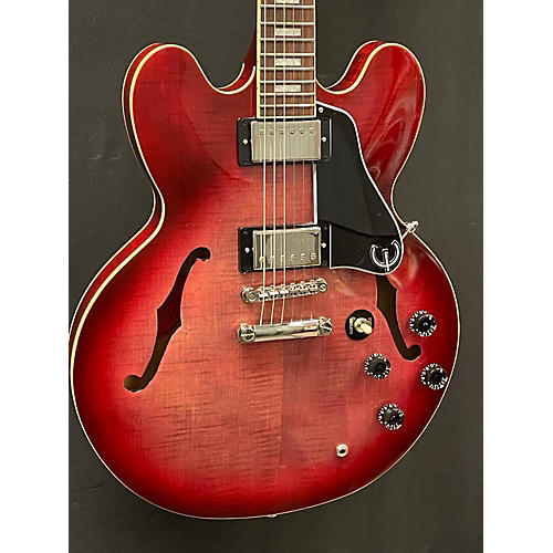 Epiphone Used Epiphone Es335 Figured Raspberry Burst Hollow Body Electric Guitar raspberry burst