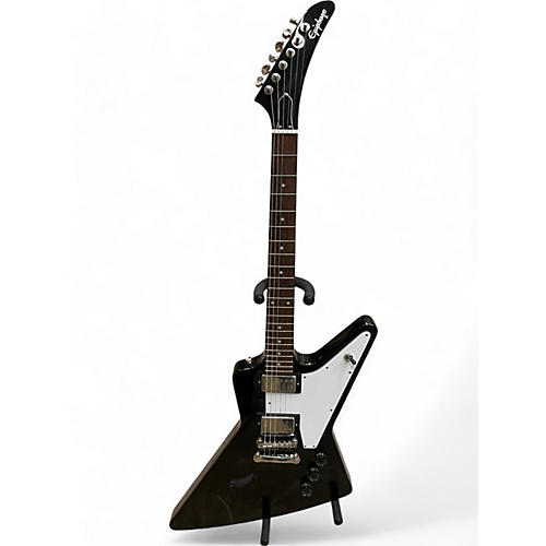 Epiphone Used Epiphone Explorer Black Solid Body Electric Guitar Black