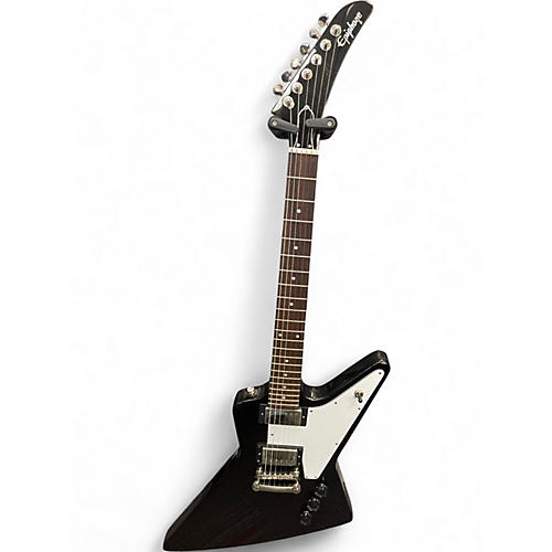 Used Epiphone Explorer Black Solid Body Electric Guitar Black