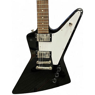 Used Epiphone Explorer Black Solid Body Electric Guitar