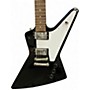 Used Epiphone Explorer Black Solid Body Electric Guitar Black