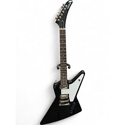 Used Epiphone Explorer Black and White Solid Body Electric Guitar