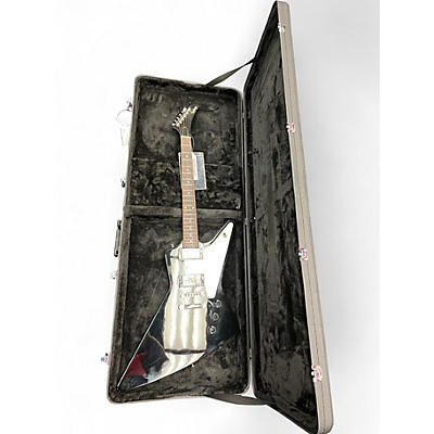 Used Epiphone Explorer Black and White Solid Body Electric Guitar