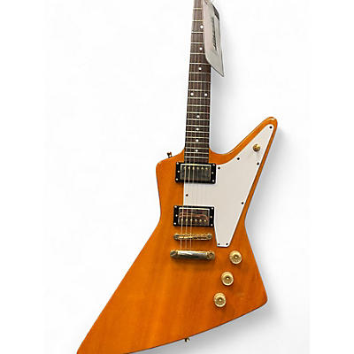 Used Epiphone Explorer Natural Solid Body Electric Guitar