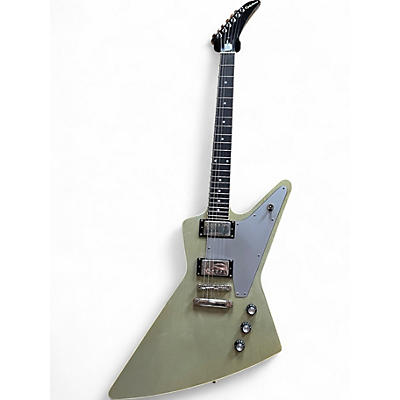 Used Epiphone Explorer Pro TV Silver Solid Body Electric Guitar
