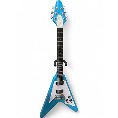 Used Epiphone FLY V 70'S BLUE Solid Body Electric Guitar