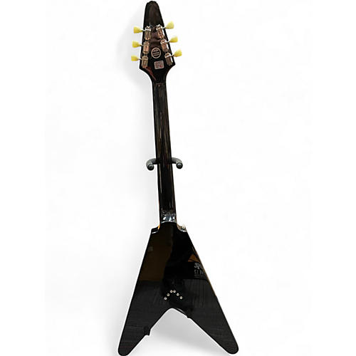 Used Epiphone FLYING V 1958 REISSUE Black Solid Body Electric Guitar Black