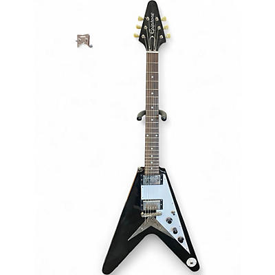 Used Epiphone FLYING V BLACK Solid Body Electric Guitar