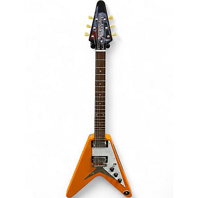 Used Epiphone FLYING V CITRUS SPARKLE Solid Body Electric Guitar