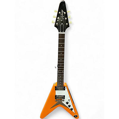 Used Epiphone FLYING V CITRUS SPARKLE Solid Body Electric Guitar