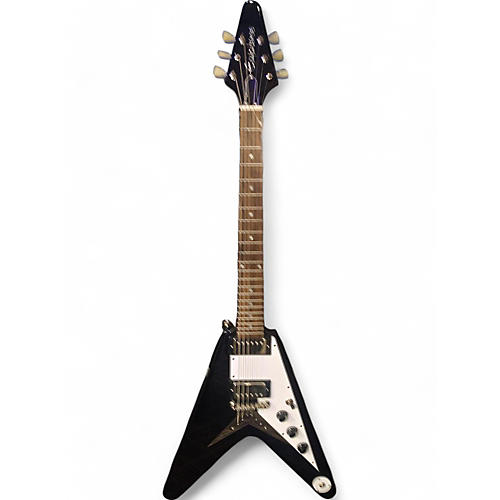 Epiphone Used Epiphone FLYING V Ebony Solid Body Electric Guitar Ebony